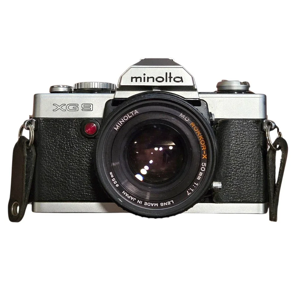 Minolta XG9 Film Camera w/Rokkor-X 50mm f/1:1.7 Lens - Great Condition!